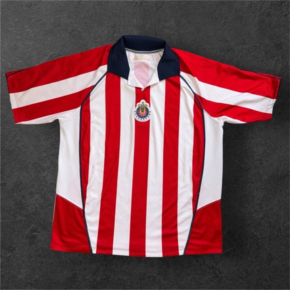 Jv&Co Other - Vintage 90s Chivas De Guadalajara Soccer Jersey Mens XL Collared Mexico Number 7